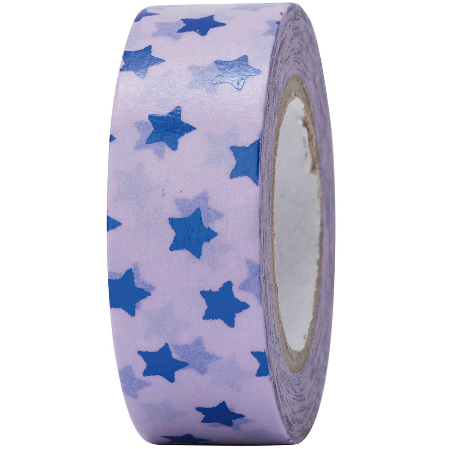 Rico Design Paper Poetry Tape Sterne Blau mit Hot Foil
