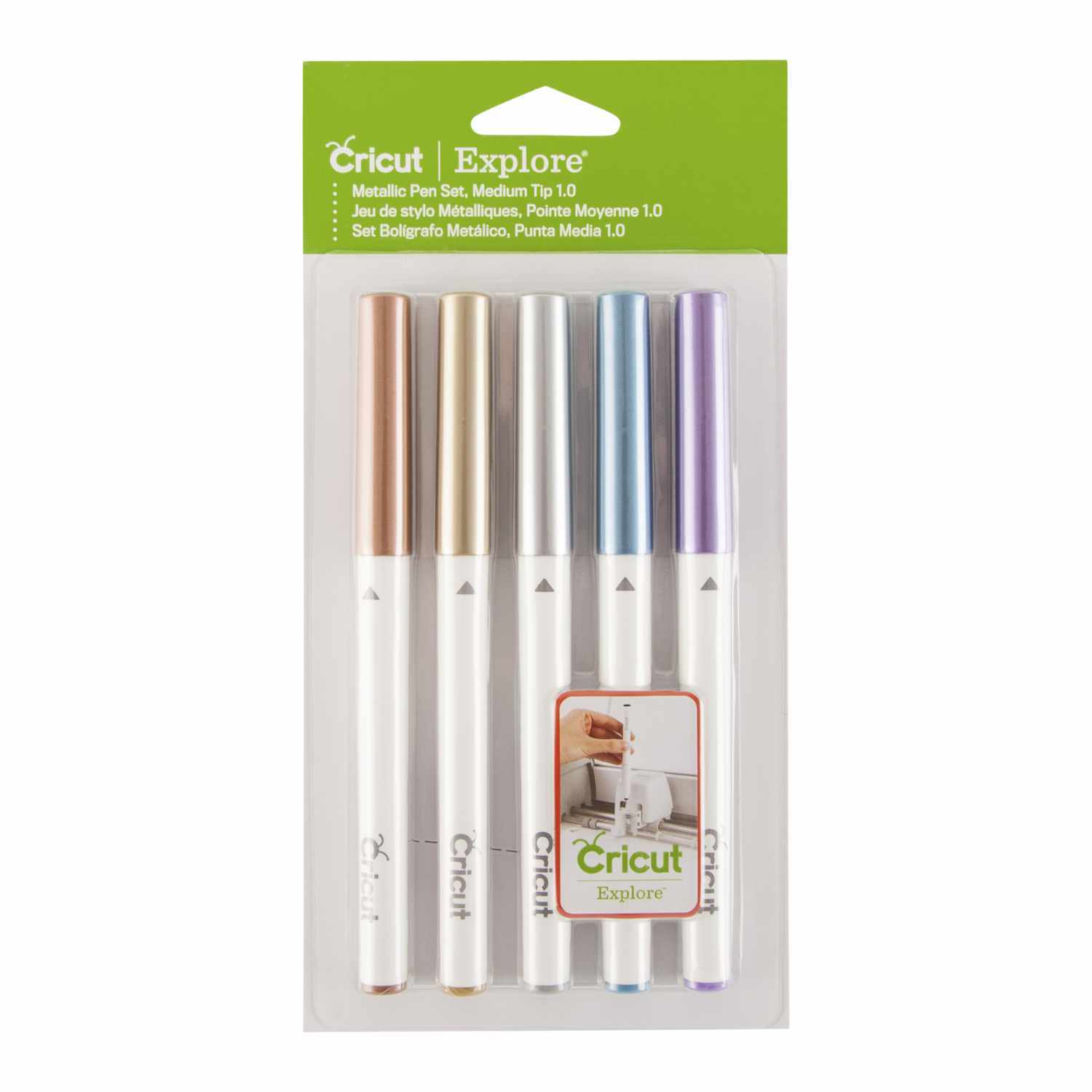 Metallic Marker Stifteset kupfer-gold-blau 1mm 5 Stück