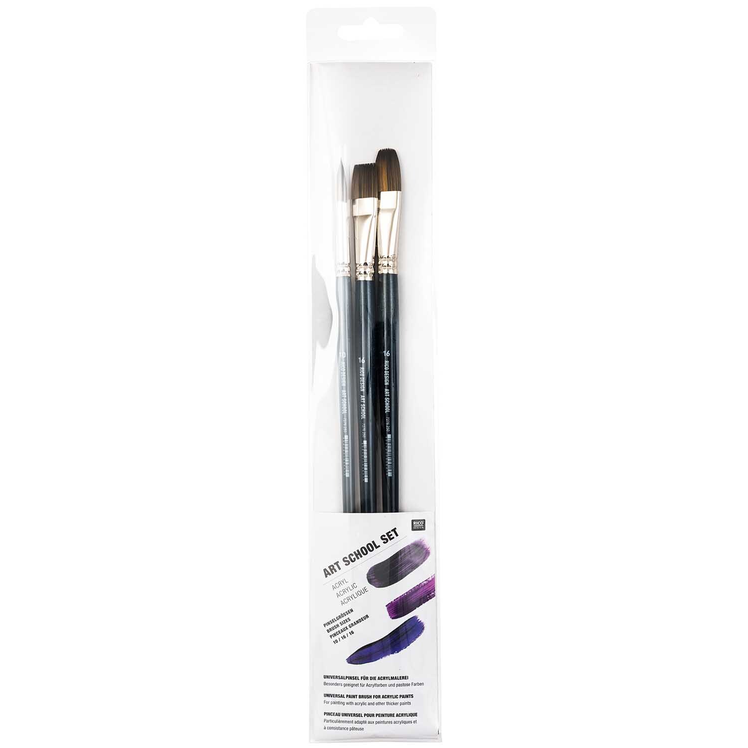 Pinsel Art School Acryl Set