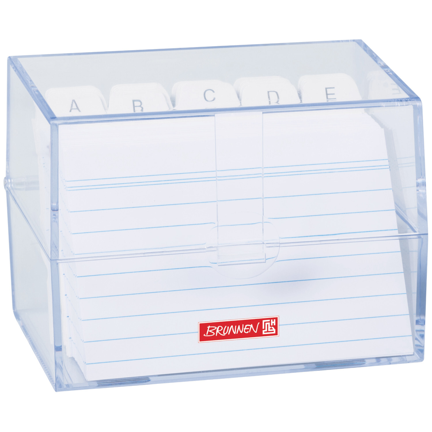Karteibox A7 inkl. Karteikarten transparent