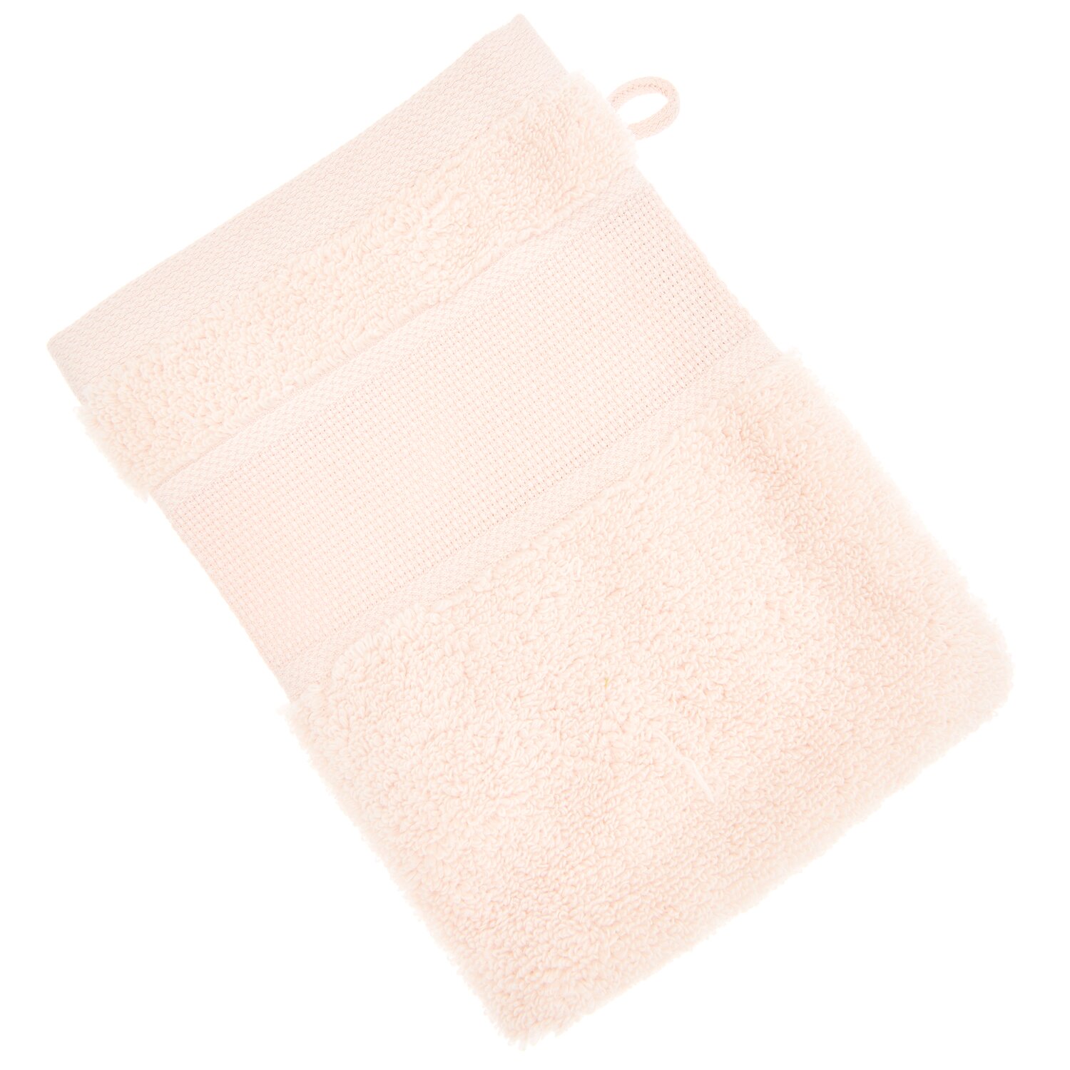 Waschhandschuh 15x21cm, GOTS Farbe Puder von Rico Design
