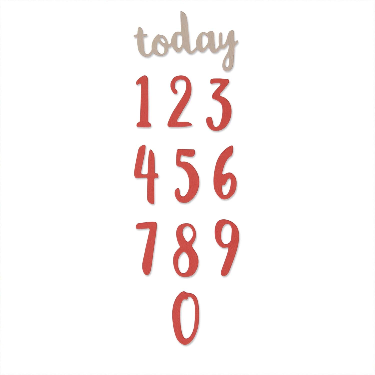 Thinlits Die Set Brush Numbers by Debi Potter von idee. Creativmarkt