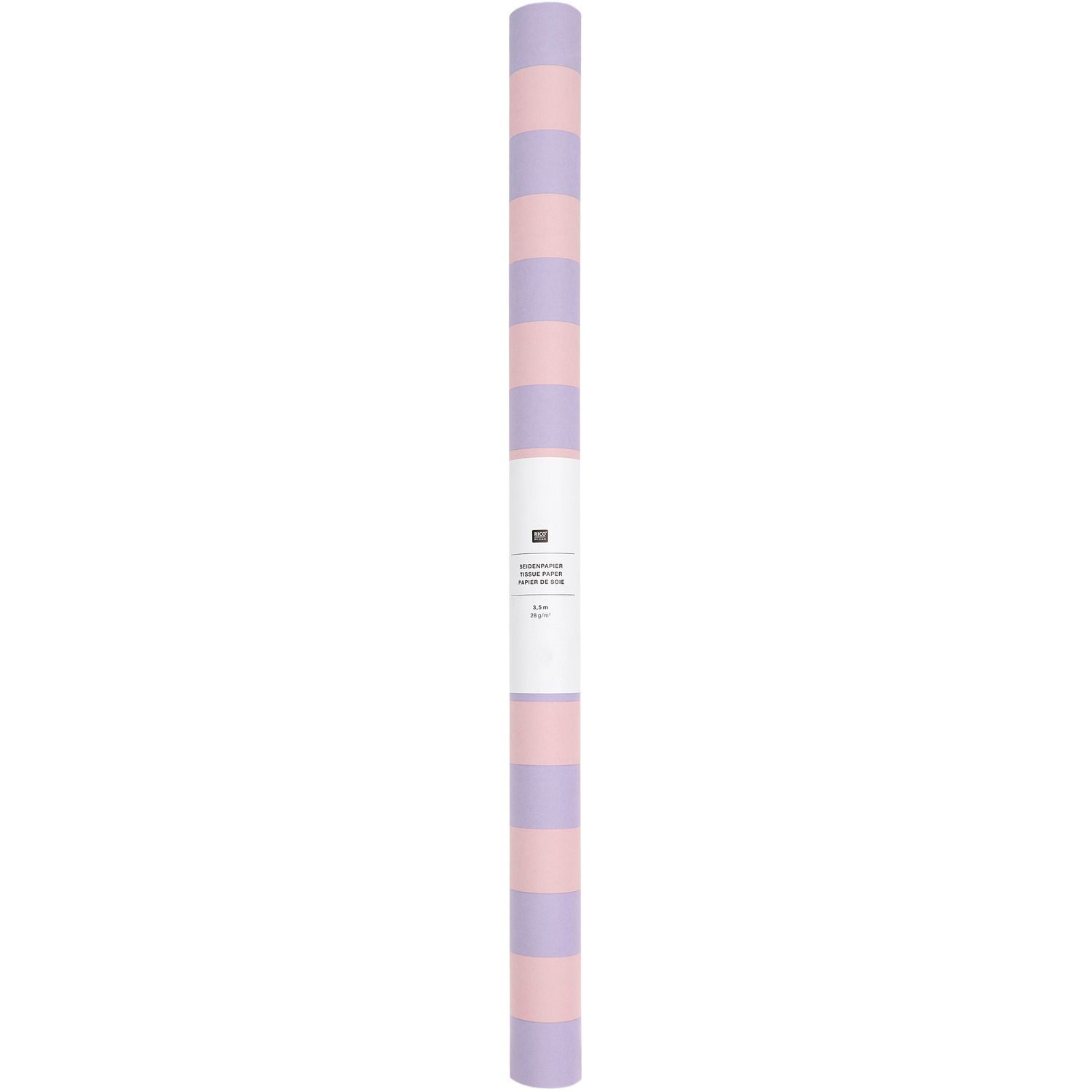 Seidenpapier Streifen Rosa-Flieder Seidenpapier Streifen Rosa-Flieder