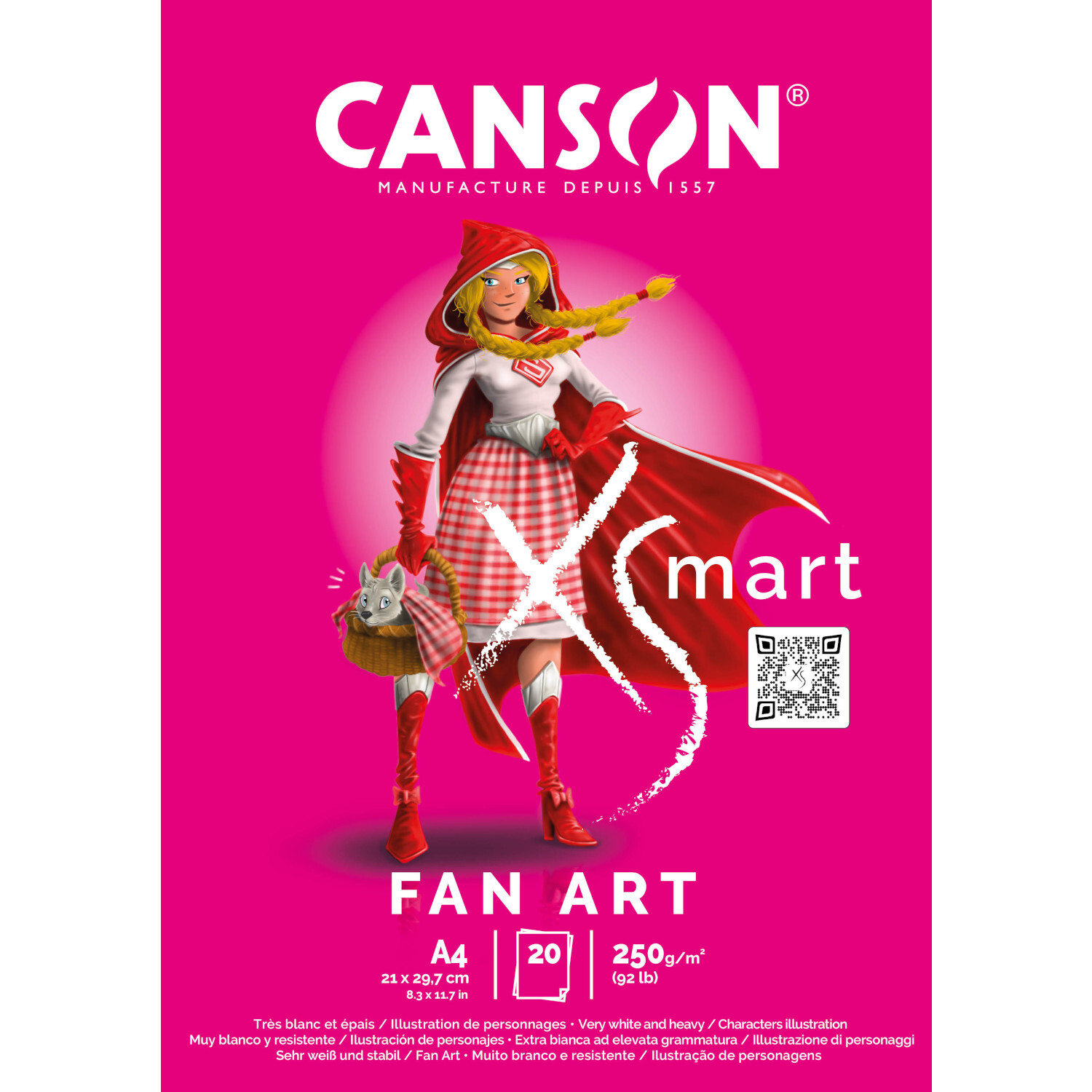 CANXSMART Fan Art Block 20 Blatt DIN A4 250g/m²