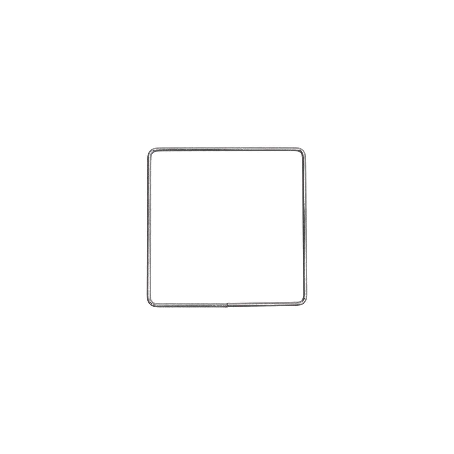 Metallring Quadrat anthrazit