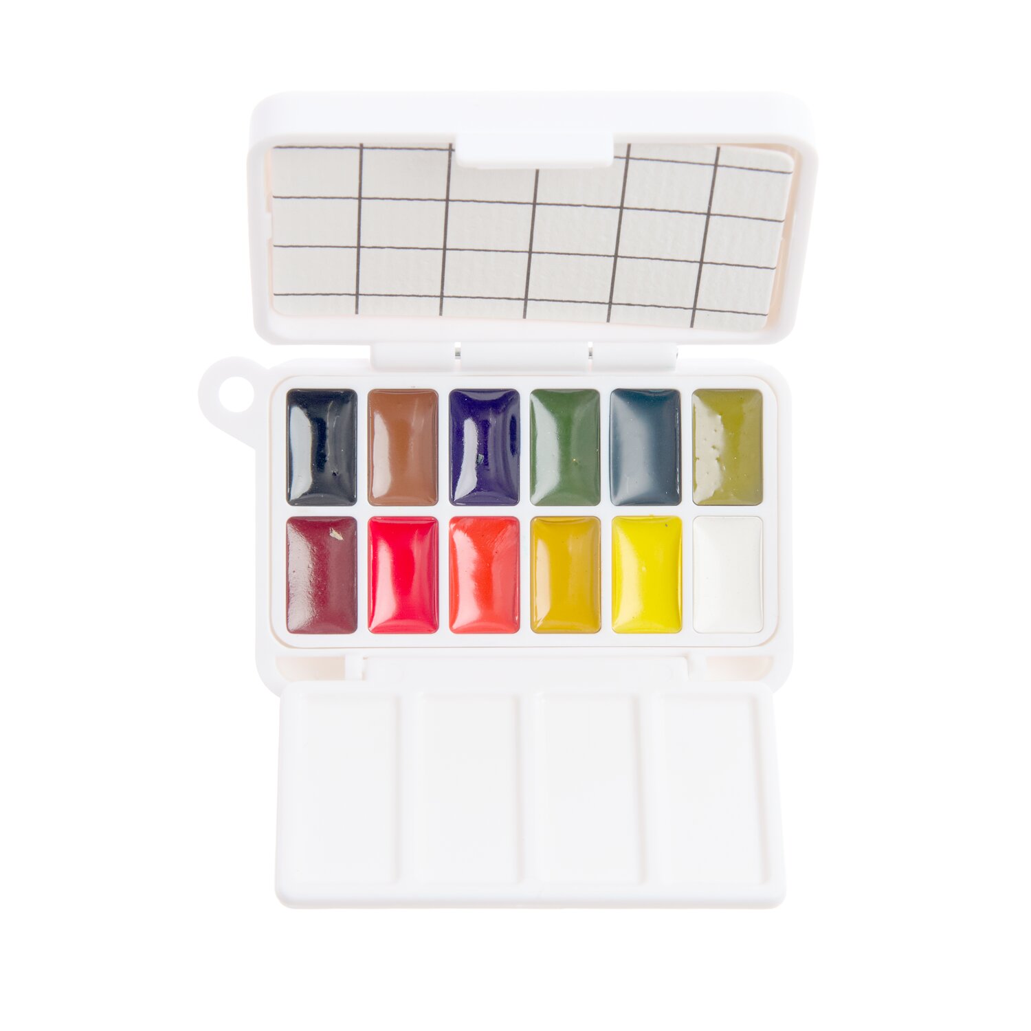 Rico Design Mini Aquarellfarbkasten Klassik 12 Farben