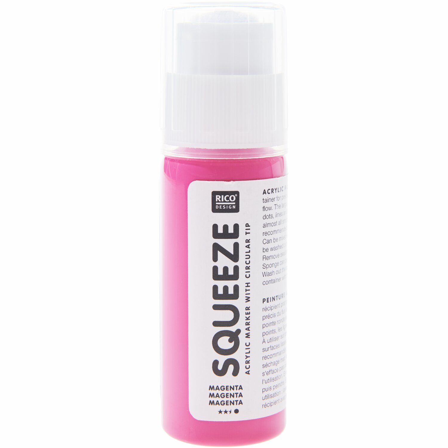 Rico Design Squeeze Acrylic Marker 60ml Magenta