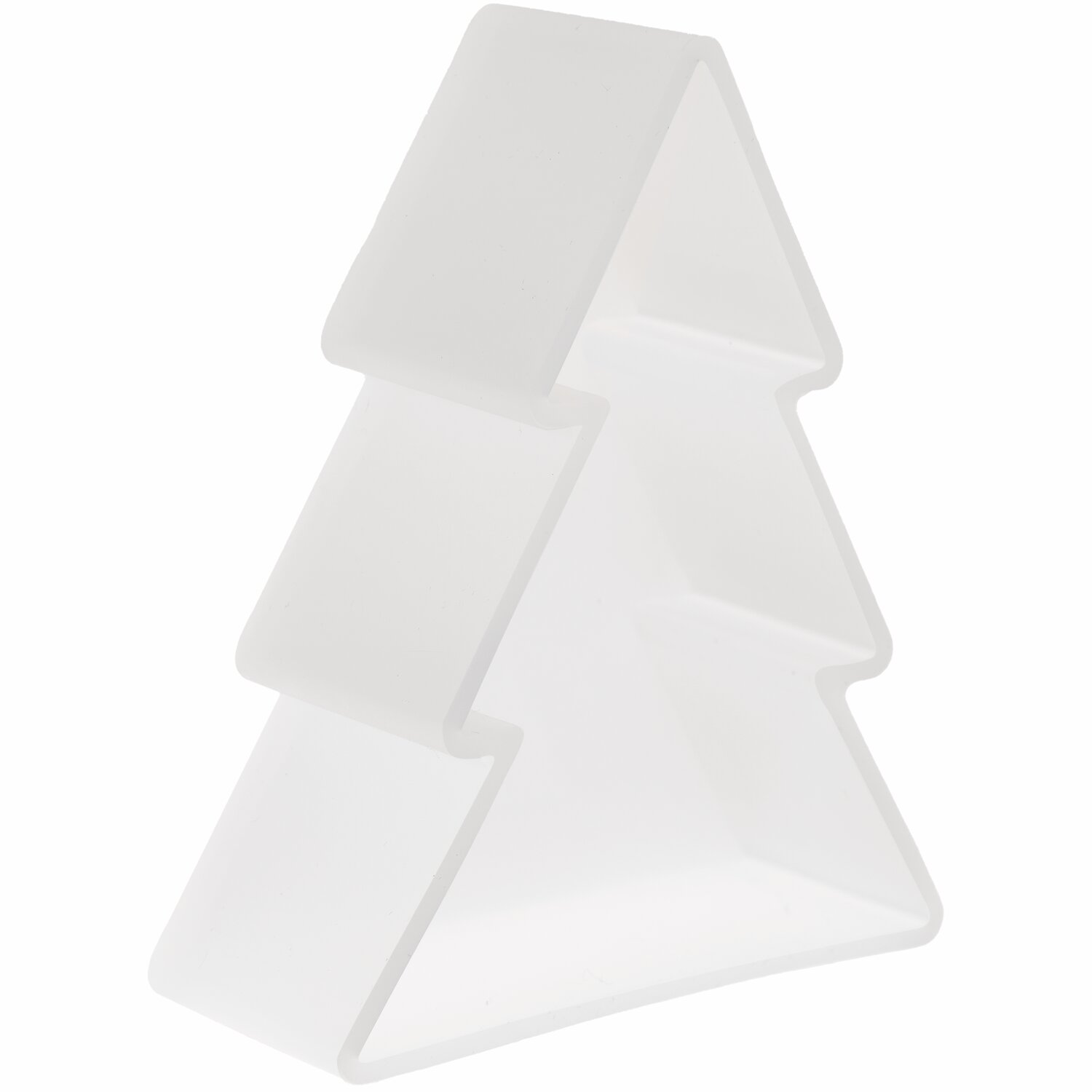 Silikon Gießform Tannenbaum in Weiß von Rico Design, ideal für kreative Bastelprojekte.