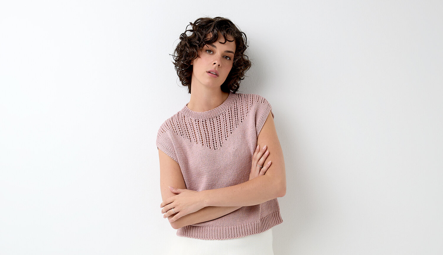 Strickanleitung Lochmuster-Top aus Mille Fili