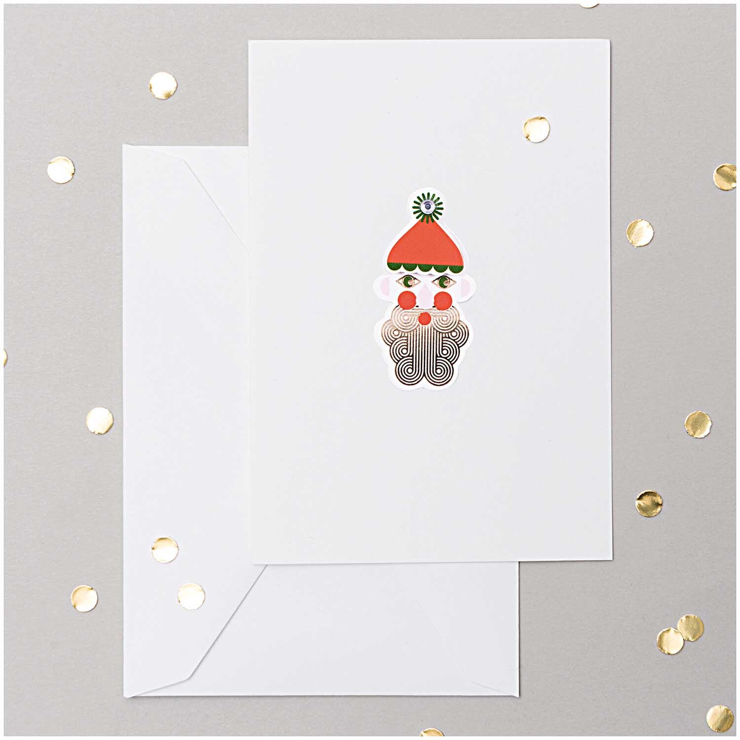 Paper Poetry Sticker Nikolaus gold 4 Bogen