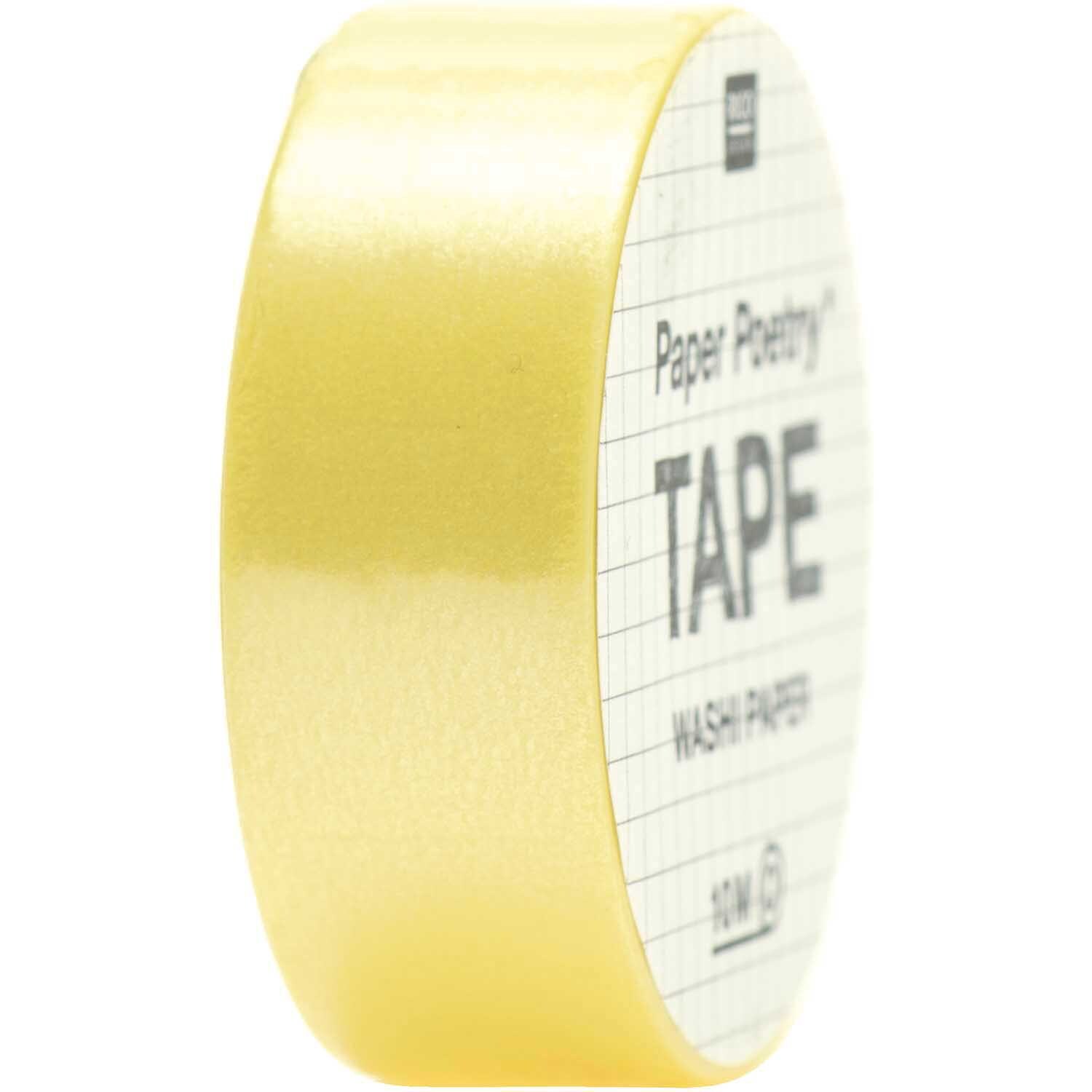 Paper Poetry Tape uni 15mm 10m Farbe Hellgelb von Rico Design Paper Poetry Tape uni 15mm 10m Farbe Hellgelb von Rico Design