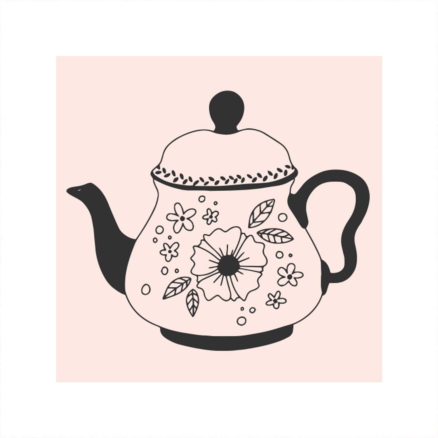 Stempel Teekanne nude 45x45mm