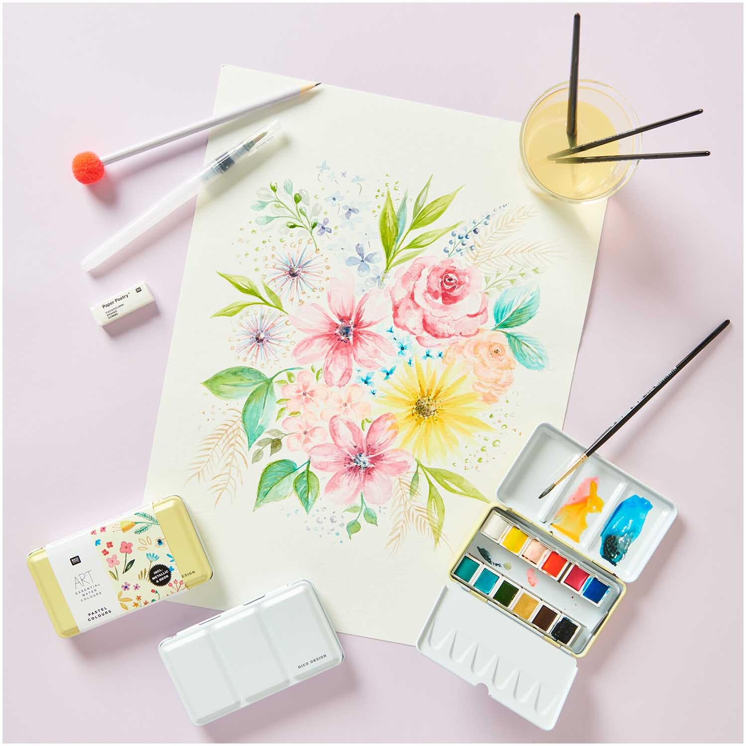 Pinsel Art School Aquarell Synthetic rund Pinsel Art School Aquarell Synthetic rund
