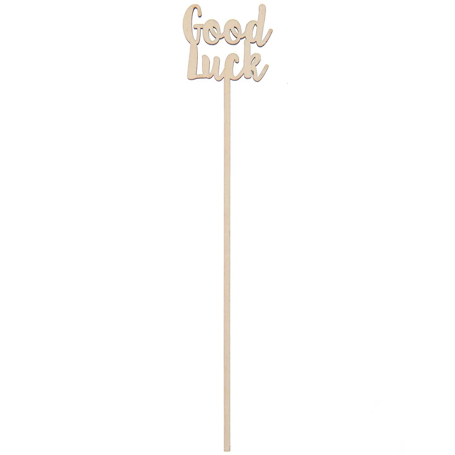 Holzpicker Good Luck 26x4,5cm