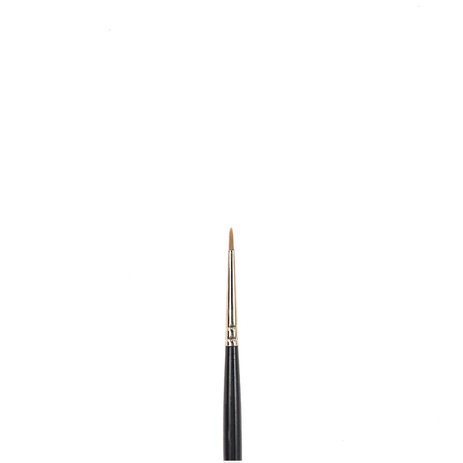 Pinsel Art School Aquarell Synthetic rund, schwarz, von Rico Design, ideal für präzises Malen.