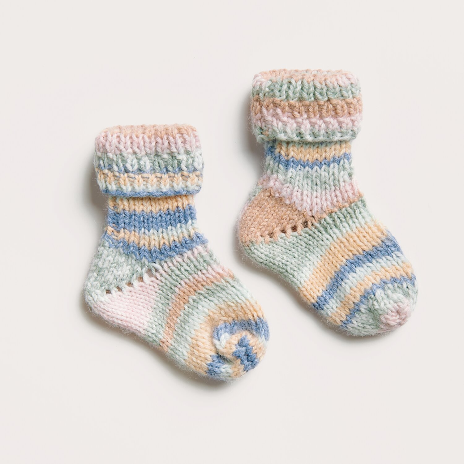 Rico Baby 042 Sprachauswahl deutsch von Rico Design Strickset Socken Modell 20 aus Baby 042, pastellfarbene Babysocken aus Rico Baby Dream dk A Luxury Touch.
