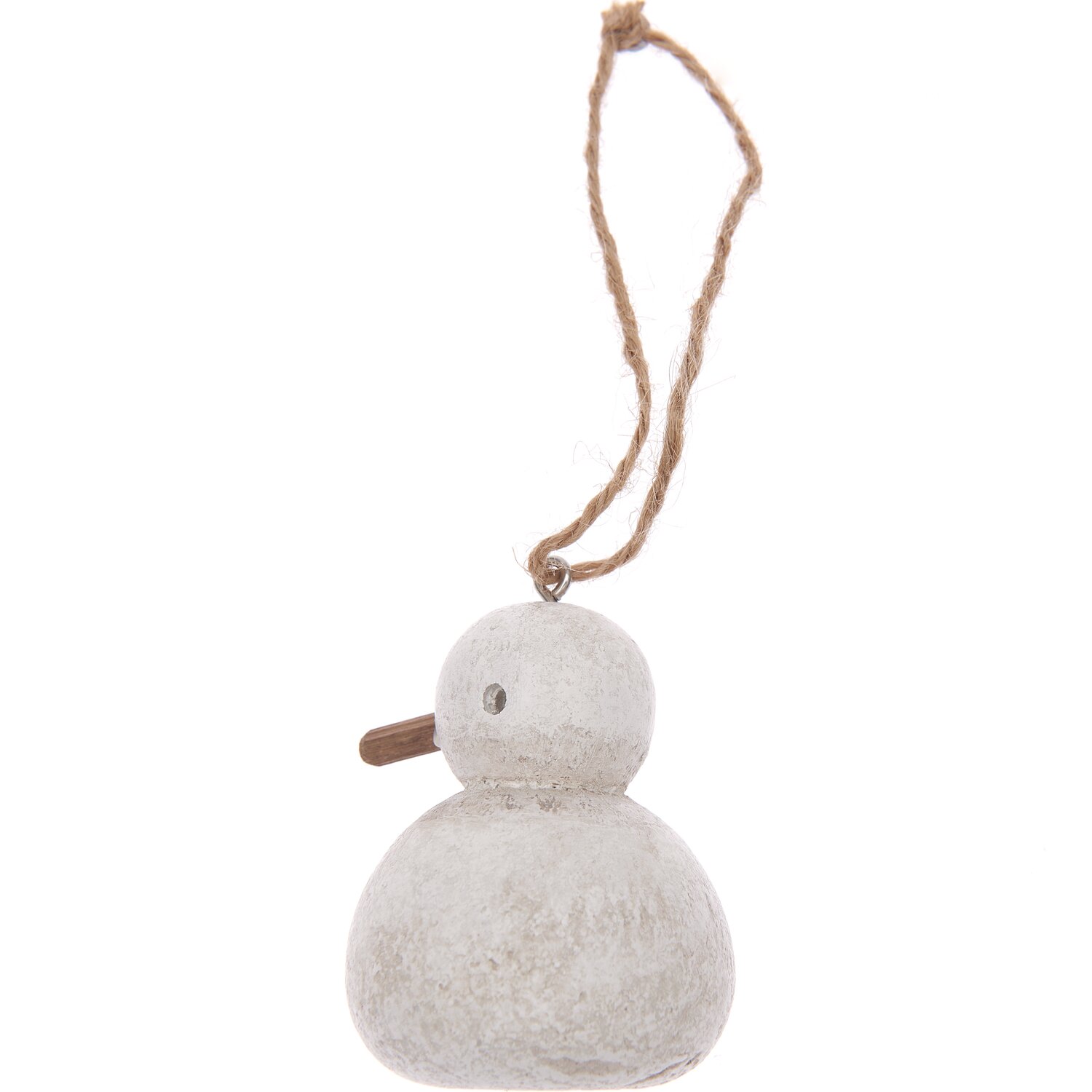 Holzhänger Möwe sitzend weiß 5x5x6,5cm: Dekorativer Anhänger aus Holz in Form einer Möwe, ideal für maritime Dekorationen.