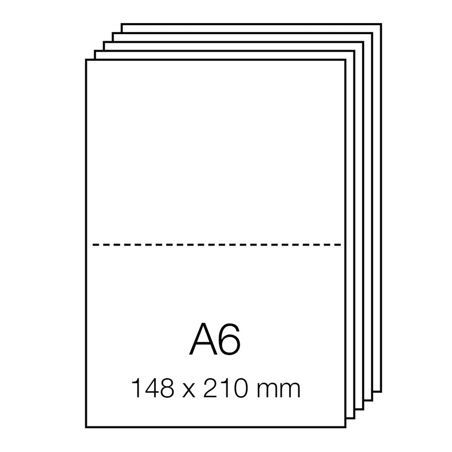 Paper Poetry Renew Karten A6, elfenbein, 5 Stück. Ideal für kreative Projekte und Grußkarten.