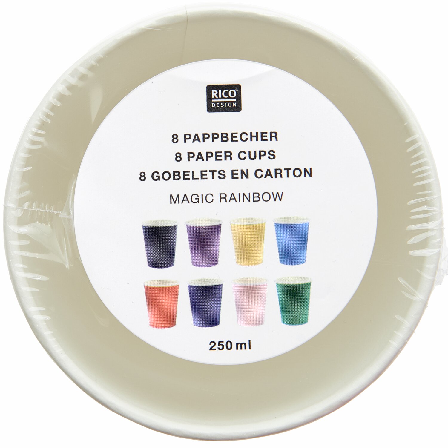 Pappbecher Magic Rainbow 