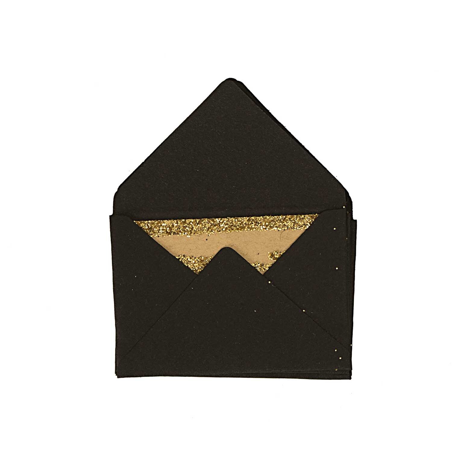 Paper Poetry Mini Briefe schwarz 3x4,5cm 10 Stück Paper Poetry Mini Briefe schwarz 3x4,5cm 10 Stück