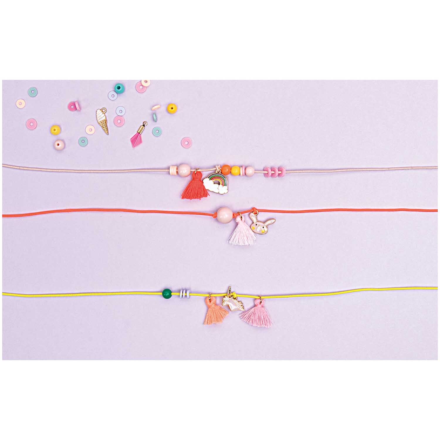 Anhänger Quasten Mix candy 5 Stück Anhänger Quasten Mix candy 5 Stück