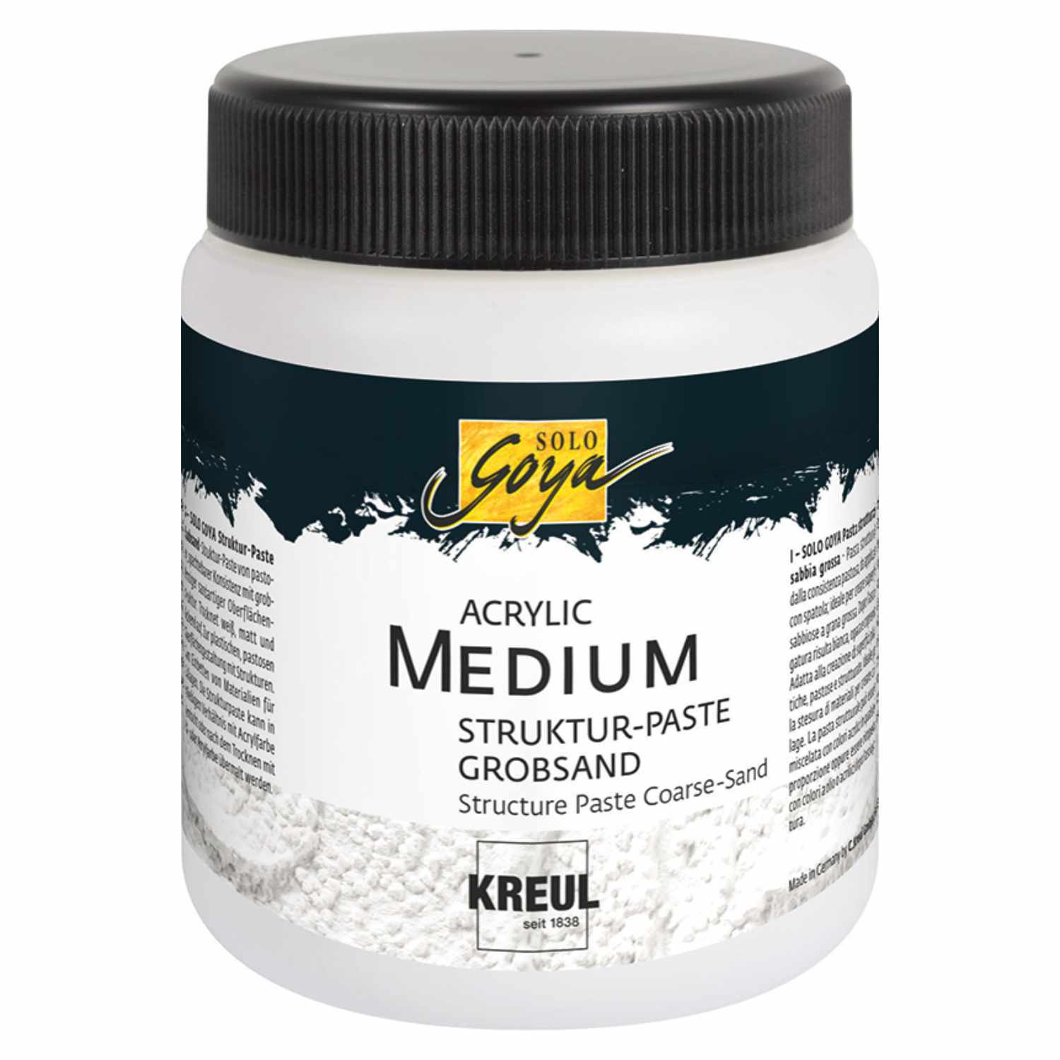Solo Goya Acrylic Medium Struktur-Paste Grobsand