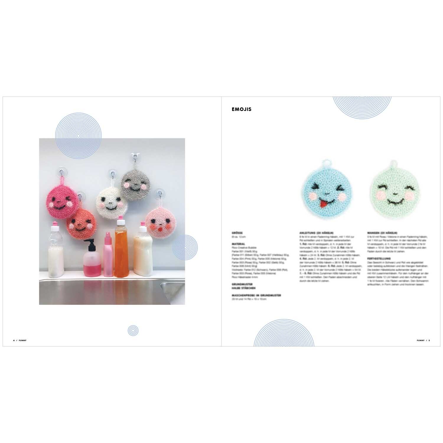 Creative Bubble Funny - lustige Spülschwämme häkeln Creative Bubble Funny - lustige Spülschwämme häkeln