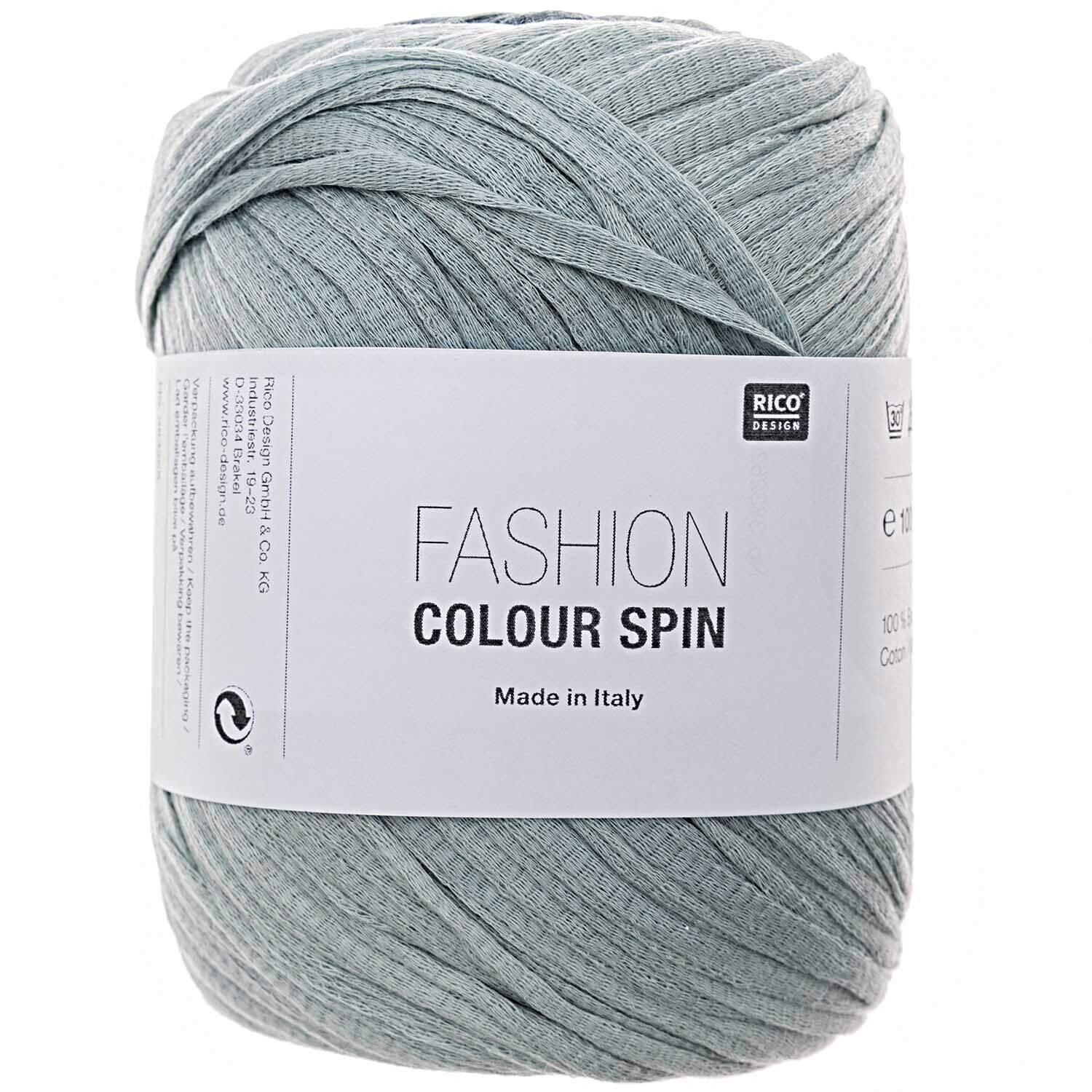 Fashion Colour Spin 100g 200m Farbe Aqua von Rico Design Fashion Colour Spin: Weiches Garn in Aqua von Rico Design, 100g, 200m, ideal für Strickprojekte.