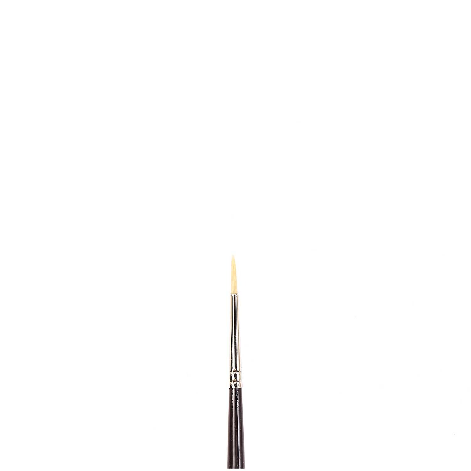 Pinsel Art School Öl Borste rund: Hochwertiger Rundpinsel mit feiner Spitze, ideal für präzise Maltechniken.