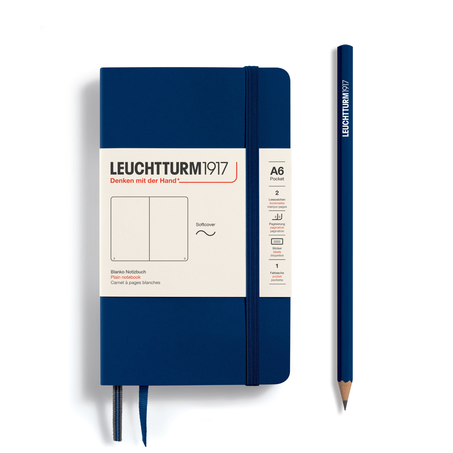 Notizbuch Pocket blanko Softcover A6