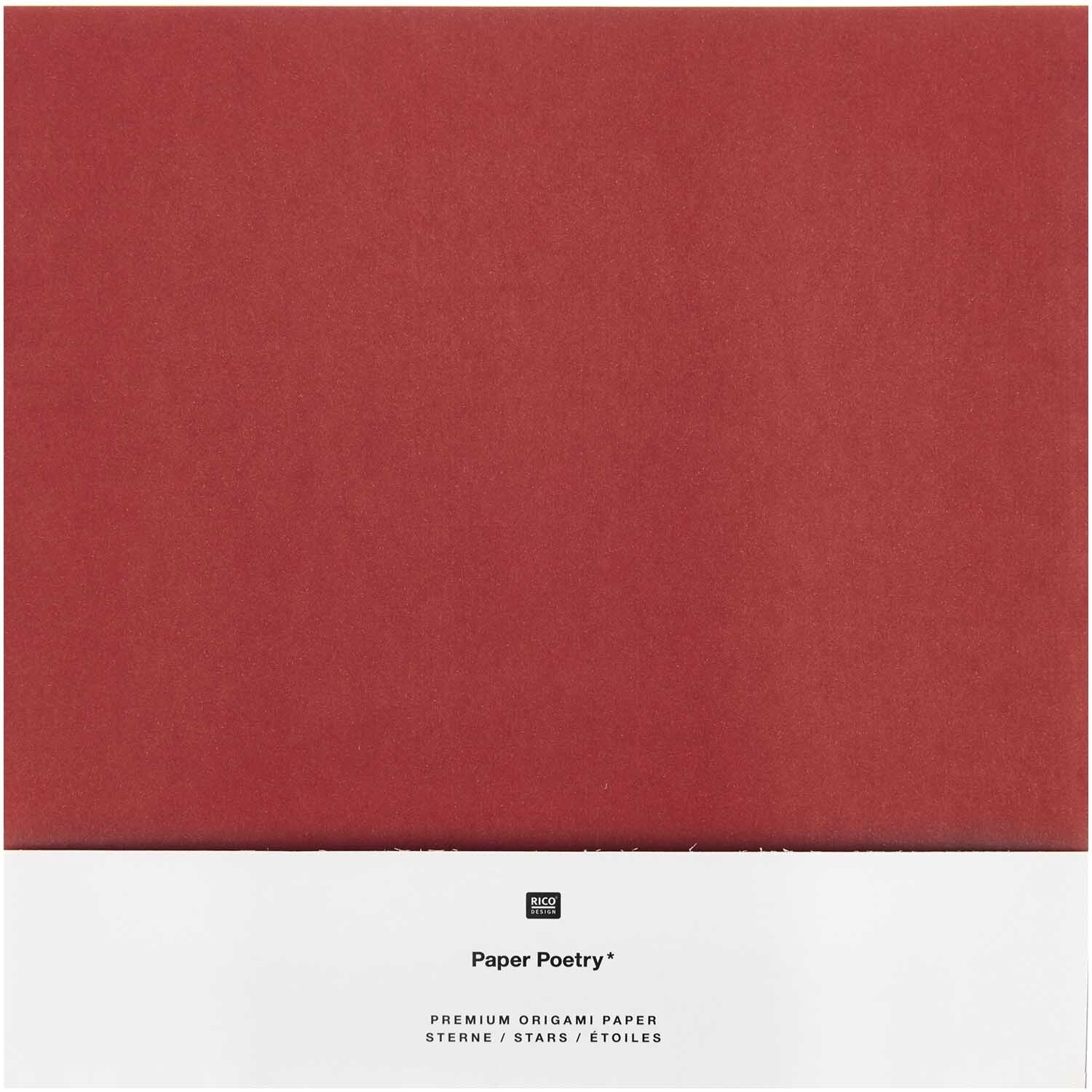 Paper Poetry Bascetta Origamipapier Rot-Gold Paper Poetry Bascetta Origamipapier Rot-Gold