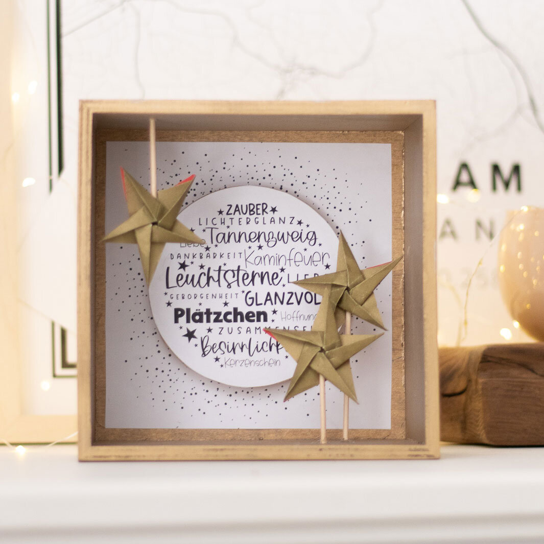 Inspiration 3D-Sternendeko @machsschoen von idee. Creativmarkt 