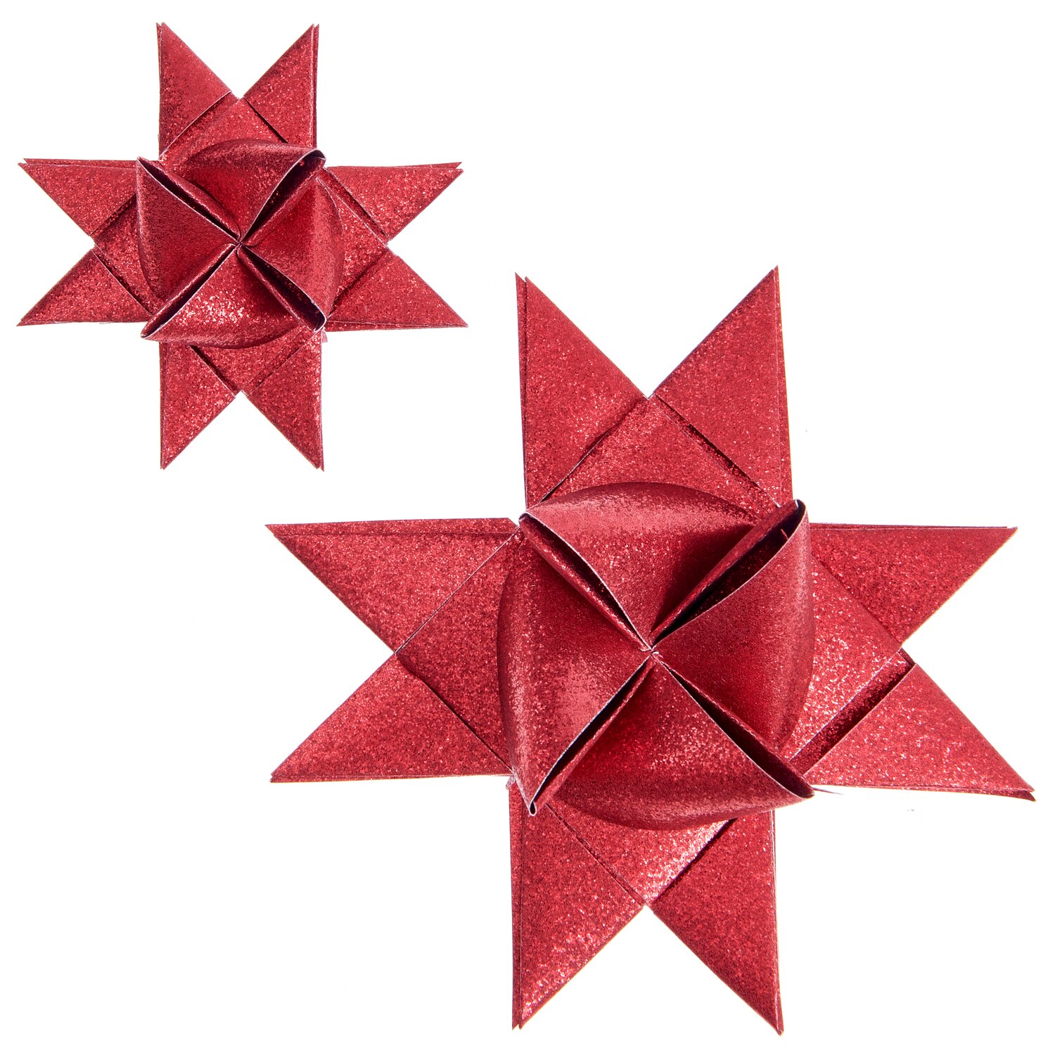 Rico Design Paper Poetry Fröbelstreifen Glitter M+L Rot