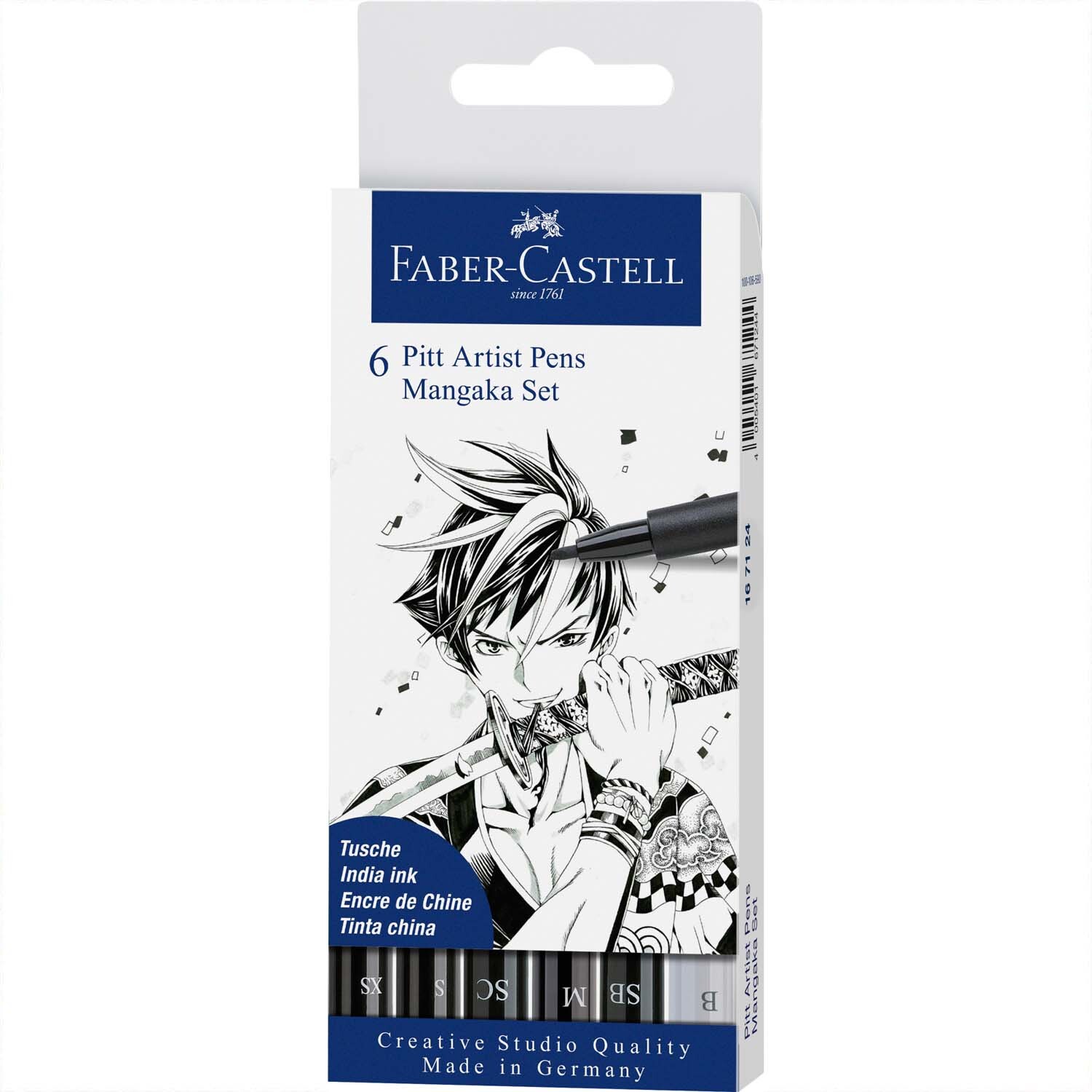 Pitt Artist Pen Manga schwarz Tuschestift-Set