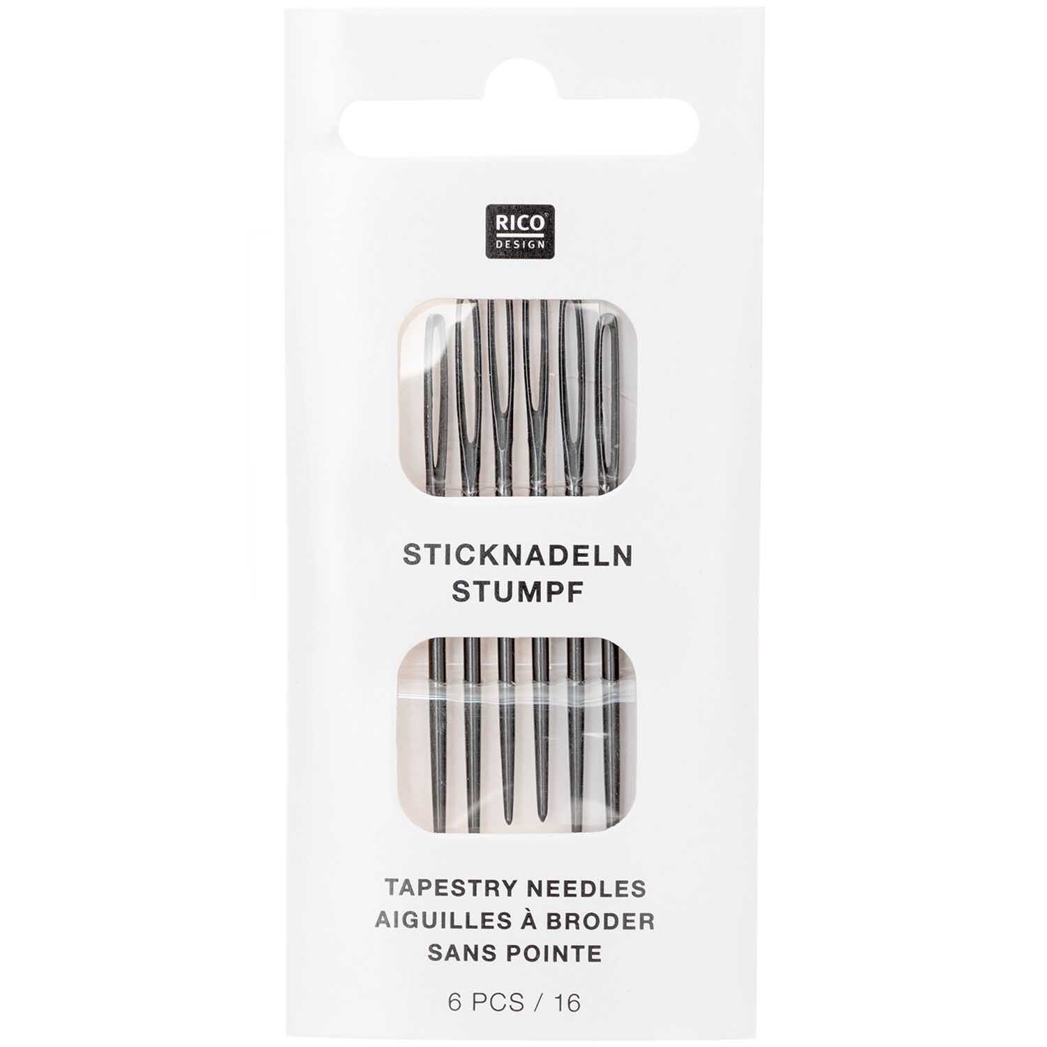 Sticknadeln stumpf 6 Stück