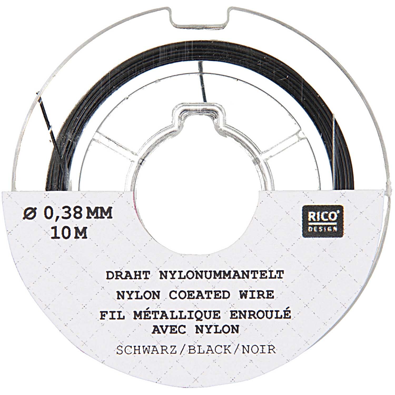 Edelstahlseide 0,38mm 10m