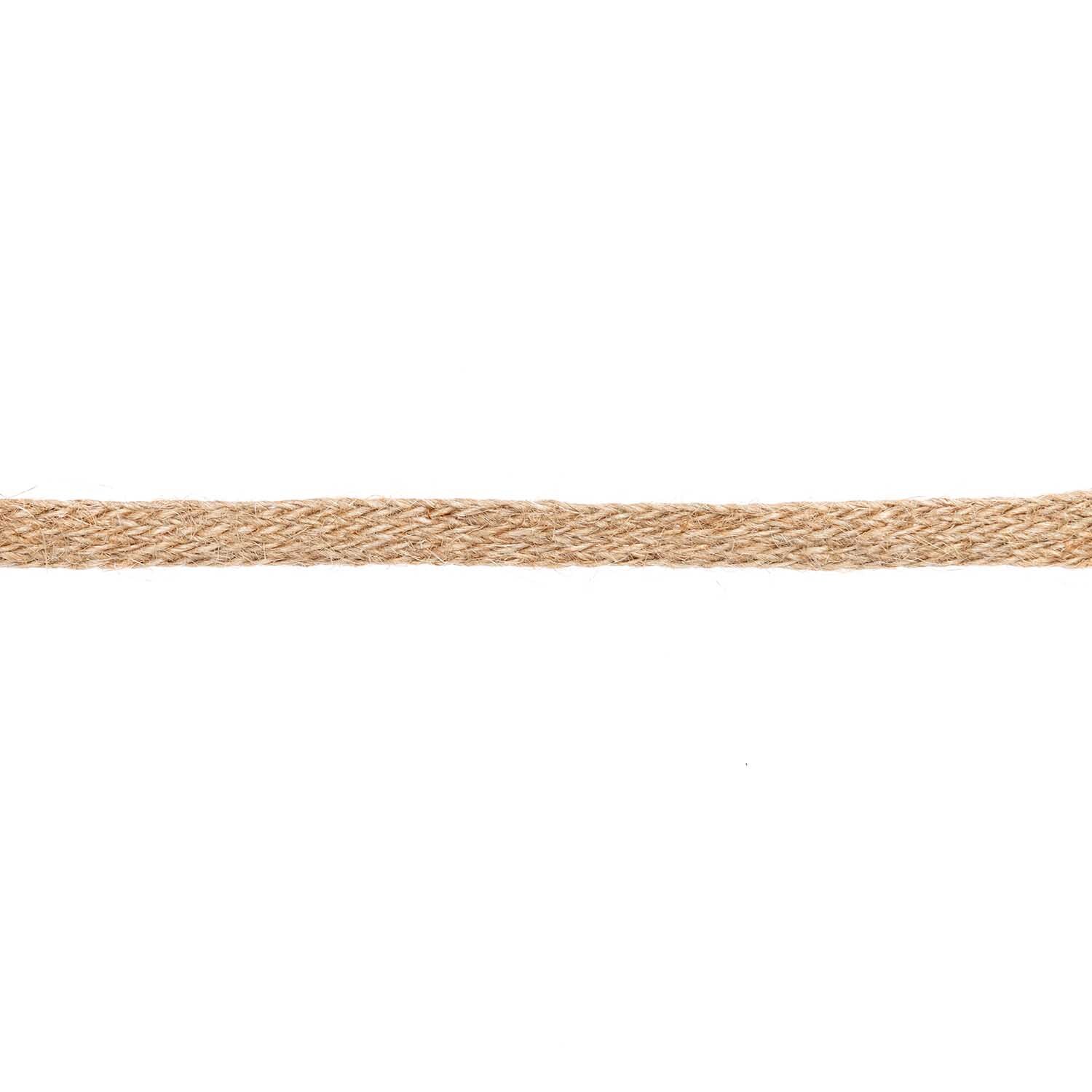 Jute-Band geflochten natur 12mm von idee. Creativmarkt 