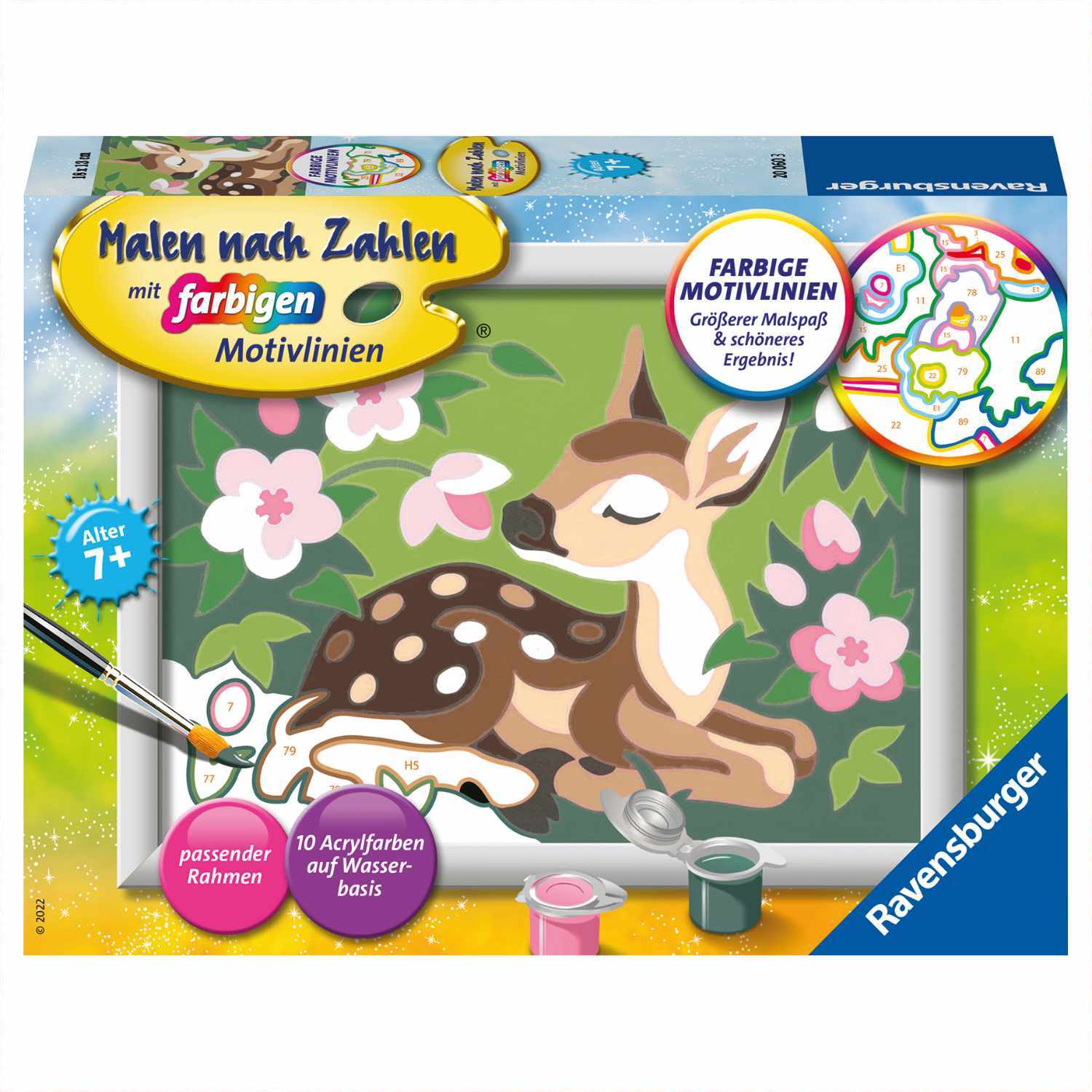 Malen nach Zahlen Kleines Reh