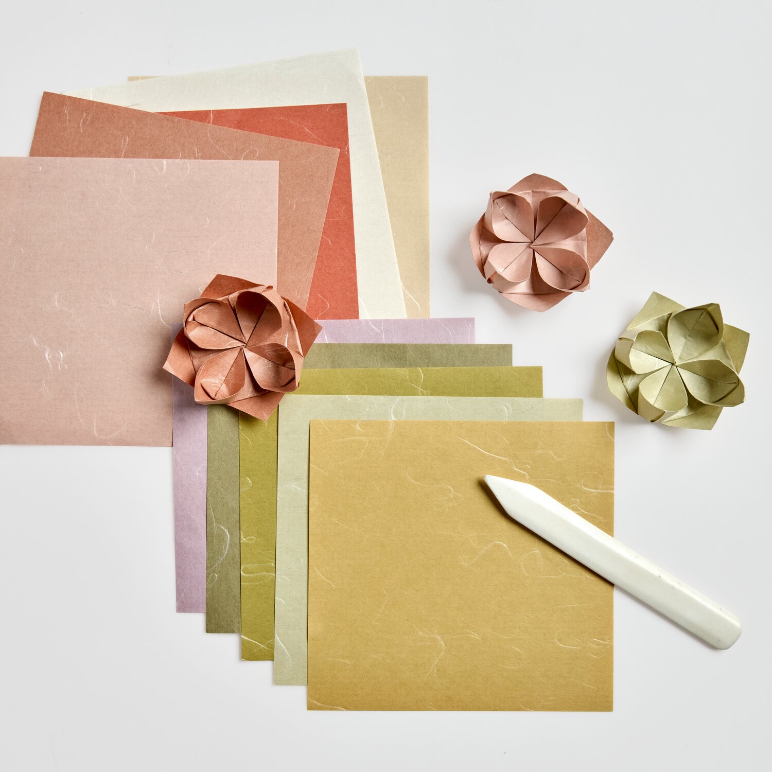 Paper Poetry Japanese Origami Earthy Colours 30 Blatt 15x15cm von Rico Design