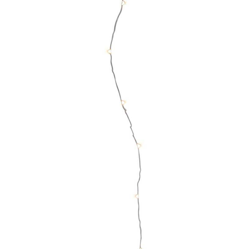 Lichterkette Micro LED weiß 10er