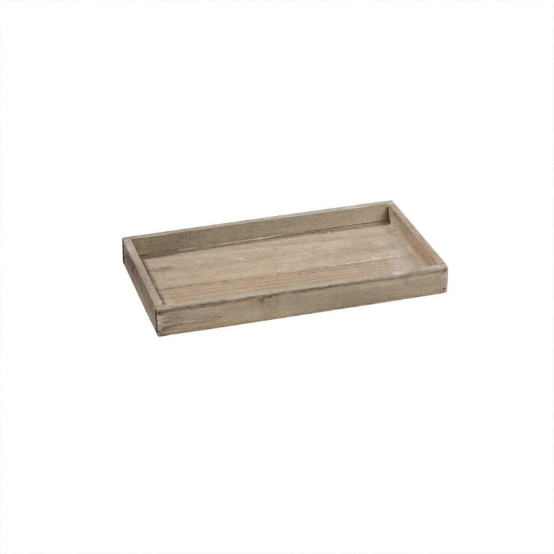Hobby Fun Holztablett Basic grau 30x16x3cm