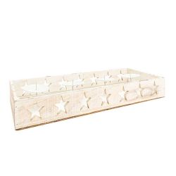 Jardiniere aus Holz 45x8x5,5cm Jardiniere aus Holz 45x8x5,5cm