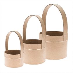 Rico Design Pappmaché Eimer mit Henkel natur Rico Design Pappmaché Eimer mit Henkel natur