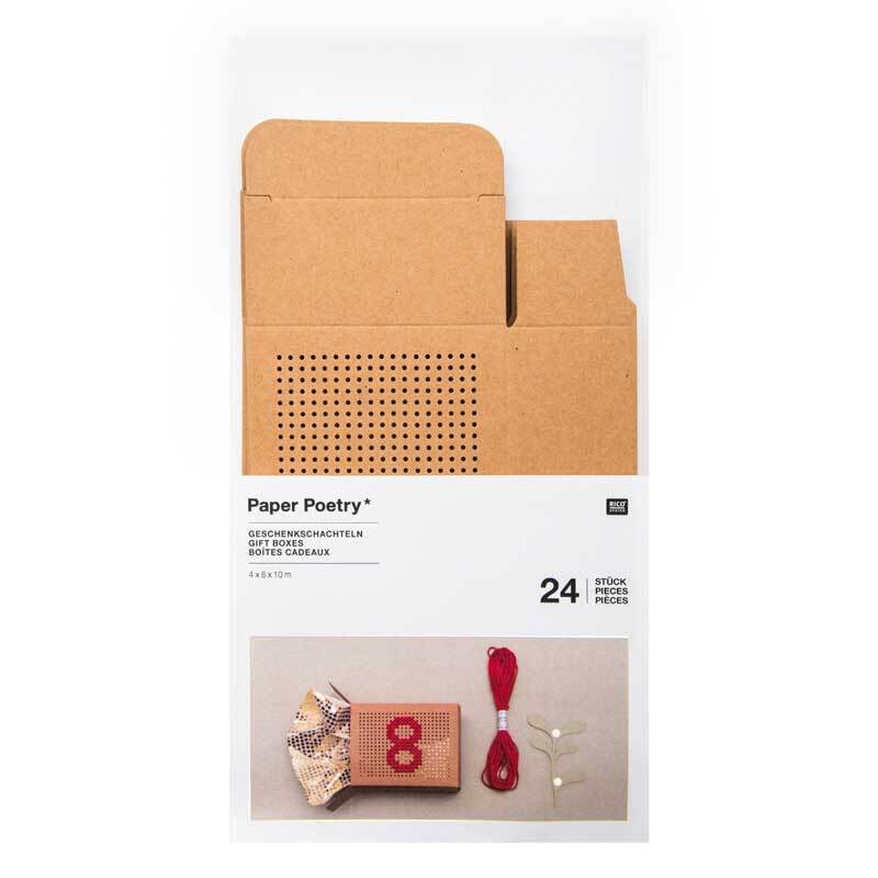 Paper Poetry Adventskalenderboxen zum Besticken
