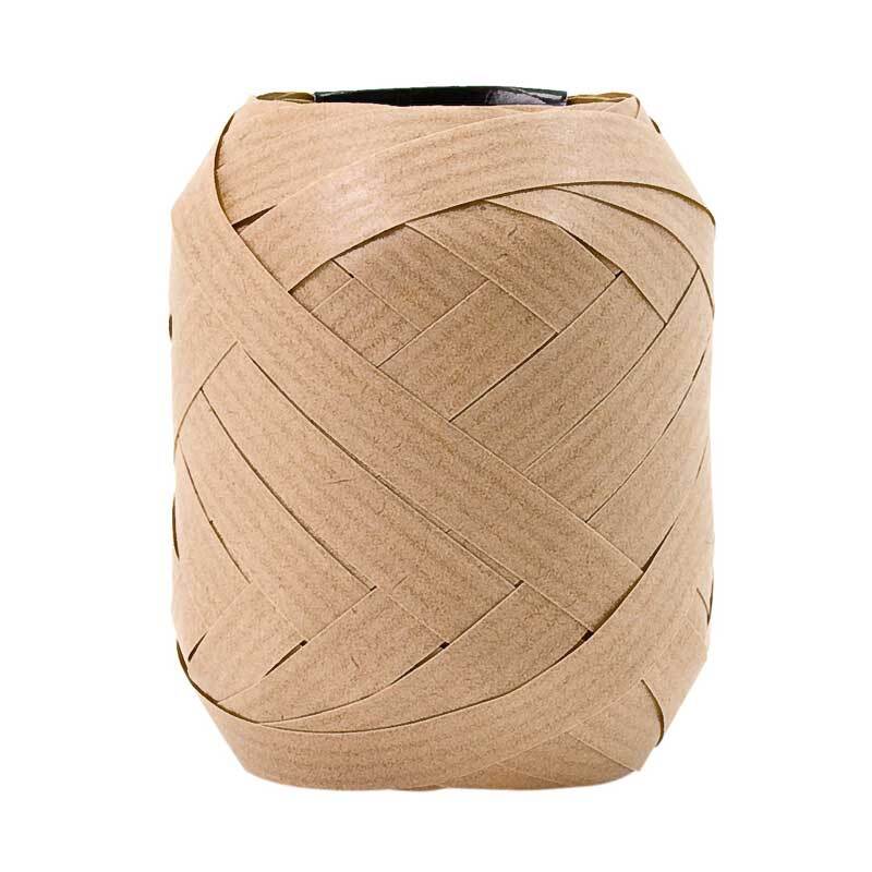 GOLDINA Packpapier-Ringelband hellbraun 10mm 15m