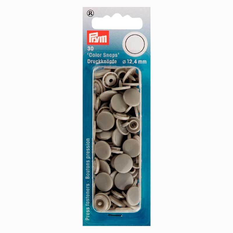 Prym Color Snaps Druckknöpfe grau 12,4mm 30 Stück