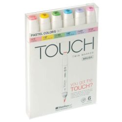 TOUCH Twin Brush Marker Pastel Colors 6er Set TOUCH Twin Brush Marker Pastel Colors 6er Set