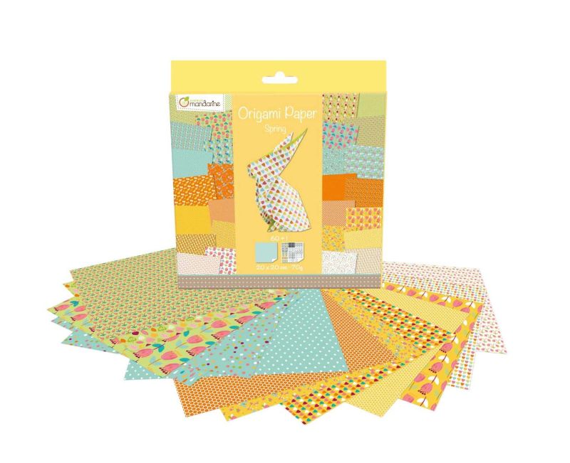 ExaClair Origami Papier Spring 20x20cm 60 Blatt