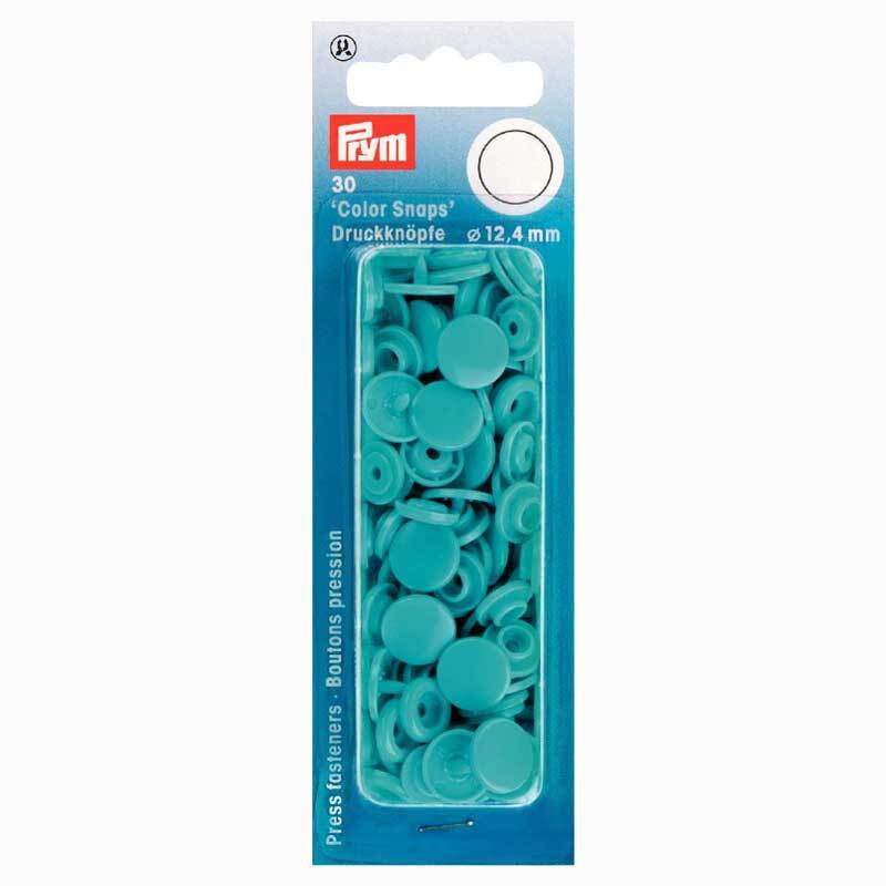 Prym Color Snaps Druckknöpfe türkis 12,4mm 30 Stück