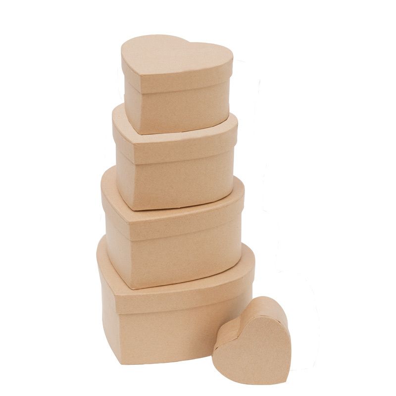 Rico Design Herzbox natur